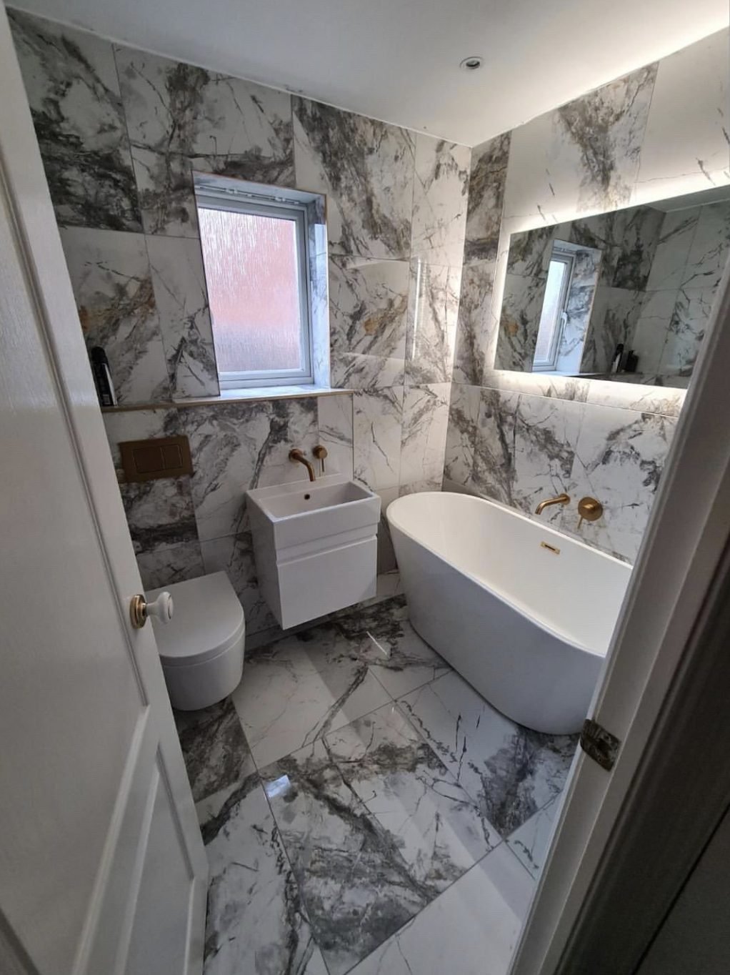 Marble bathroom fitted in Leeds